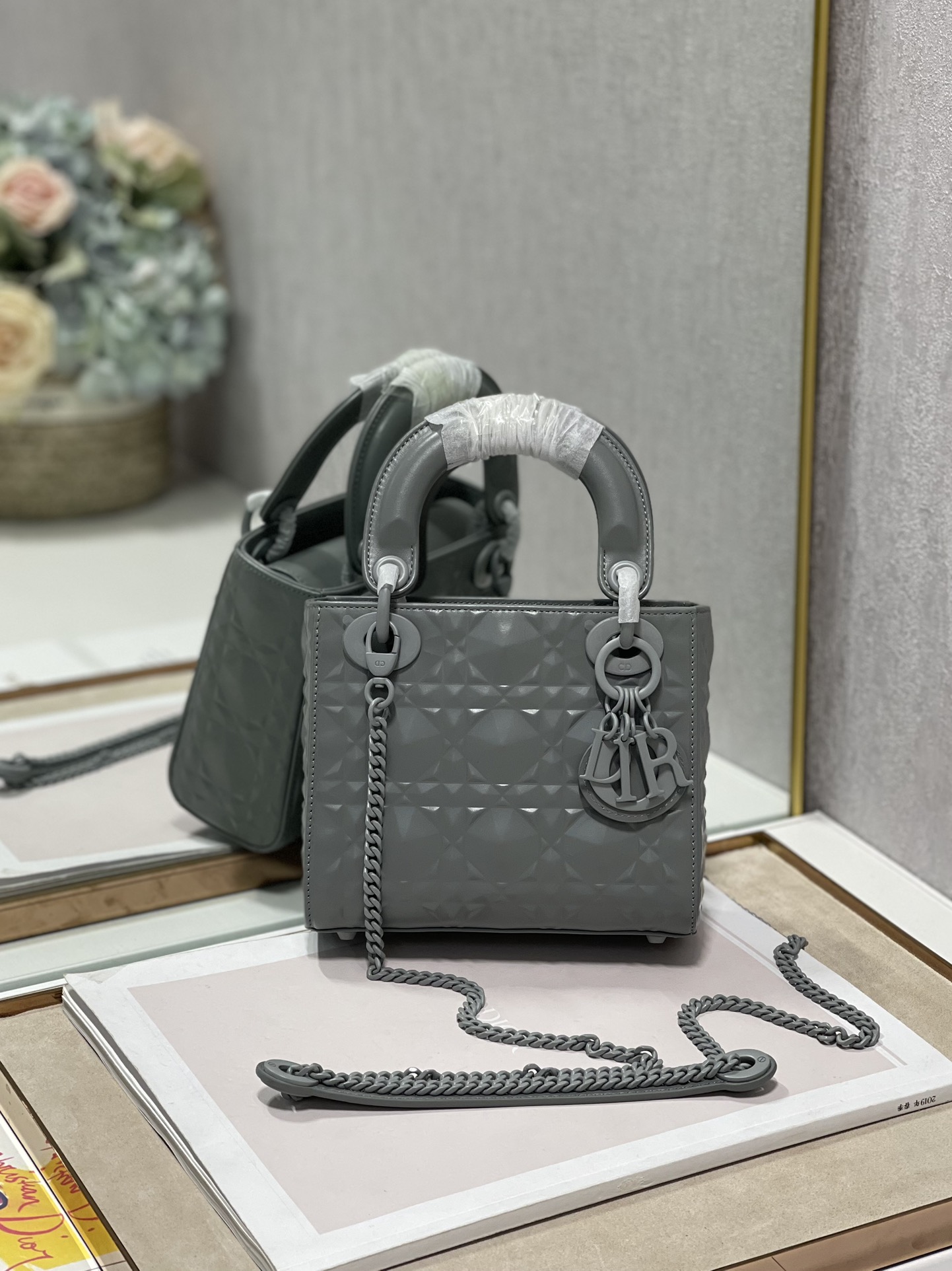 Christian Dior Mini Lady Dior Bag. Dark Grey. For Women Women's Handbags. Crossbody Bags. 17cm CD - Soul Replicas