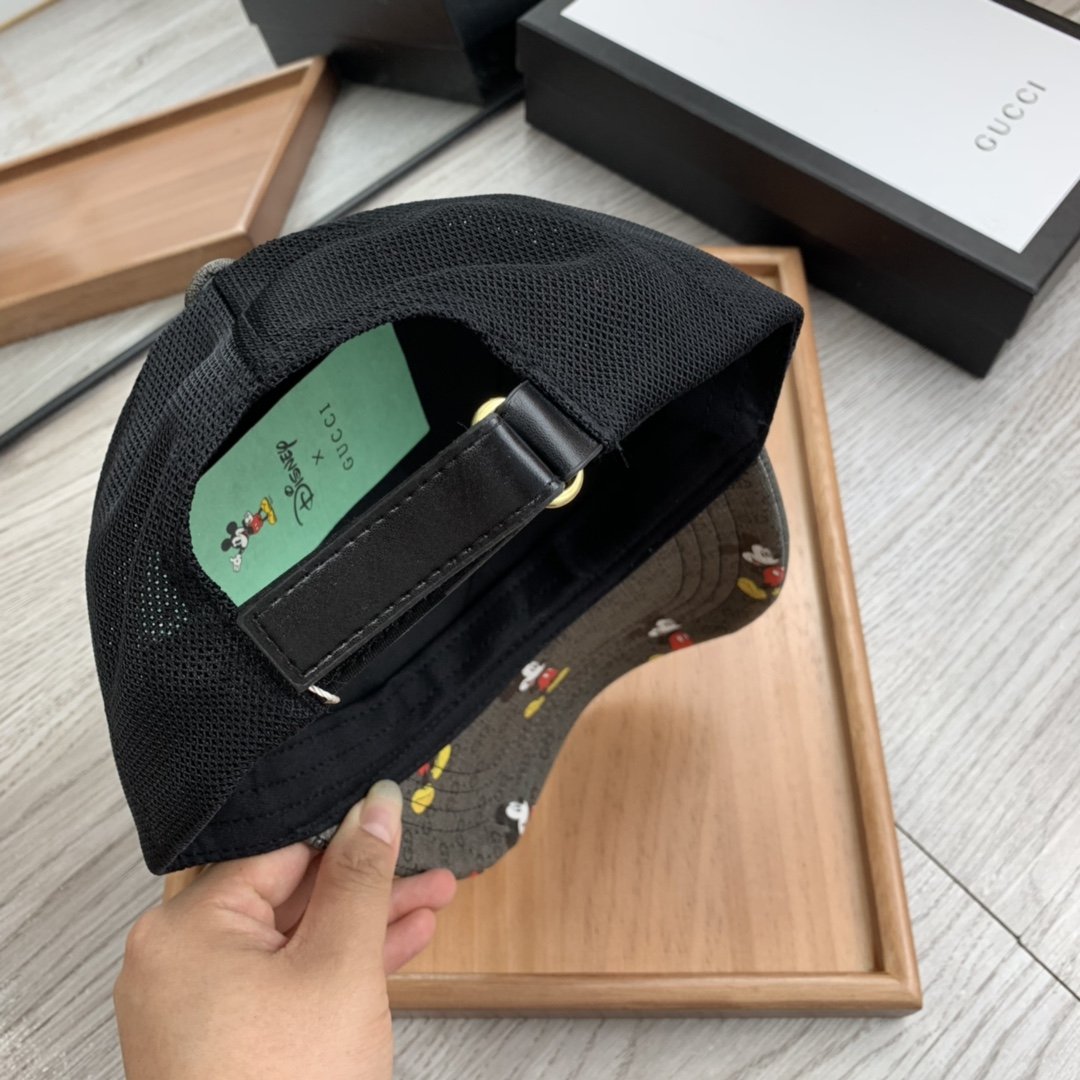 Gucci Canvas Baseball Cap Black - Soul Replicas