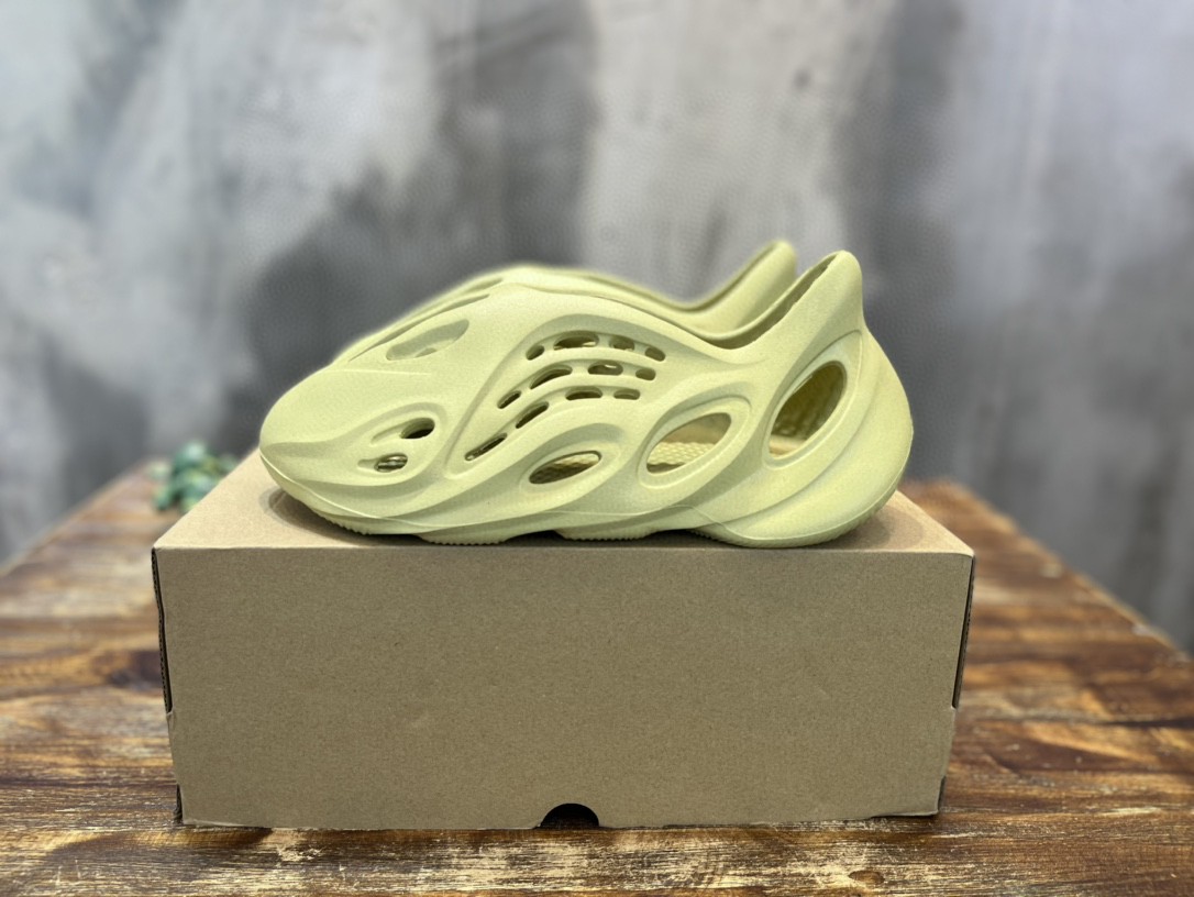 Adidas YZ Foam Runner Sulfur Green For Women GV6775 - Soul Replicas