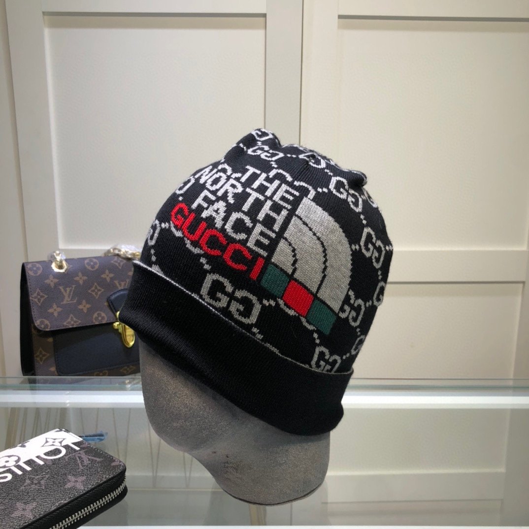 Gucci Beanie Cashmere In Black - Soul Replicas