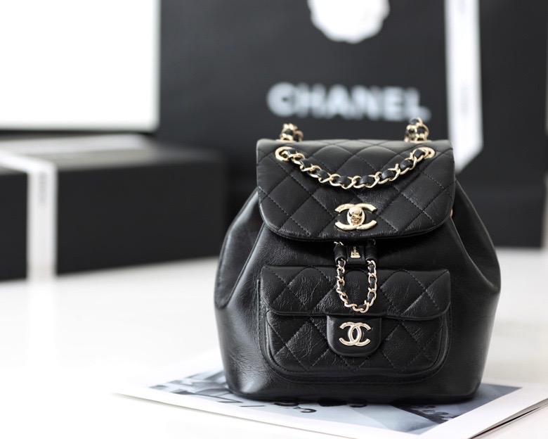 Chanel Backpack Black For Women 7 in/18cm - Soul Replicas