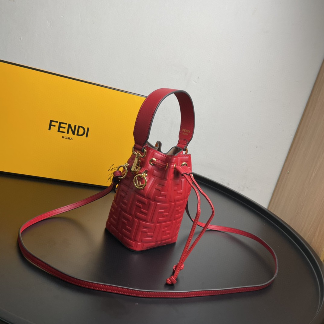 Fendi Mon Tresor Red Mini Bag For Woman 18cm/7in - Soul Replicas