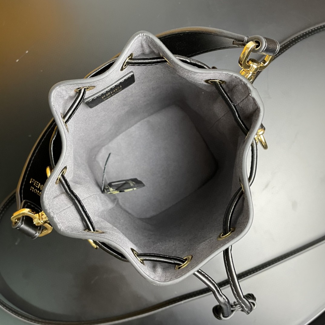 Fendi Mon Tresor Black Mini Bag For Woman 18cm/7in 8BS010A3ZGF0KUR - Soul Replicas