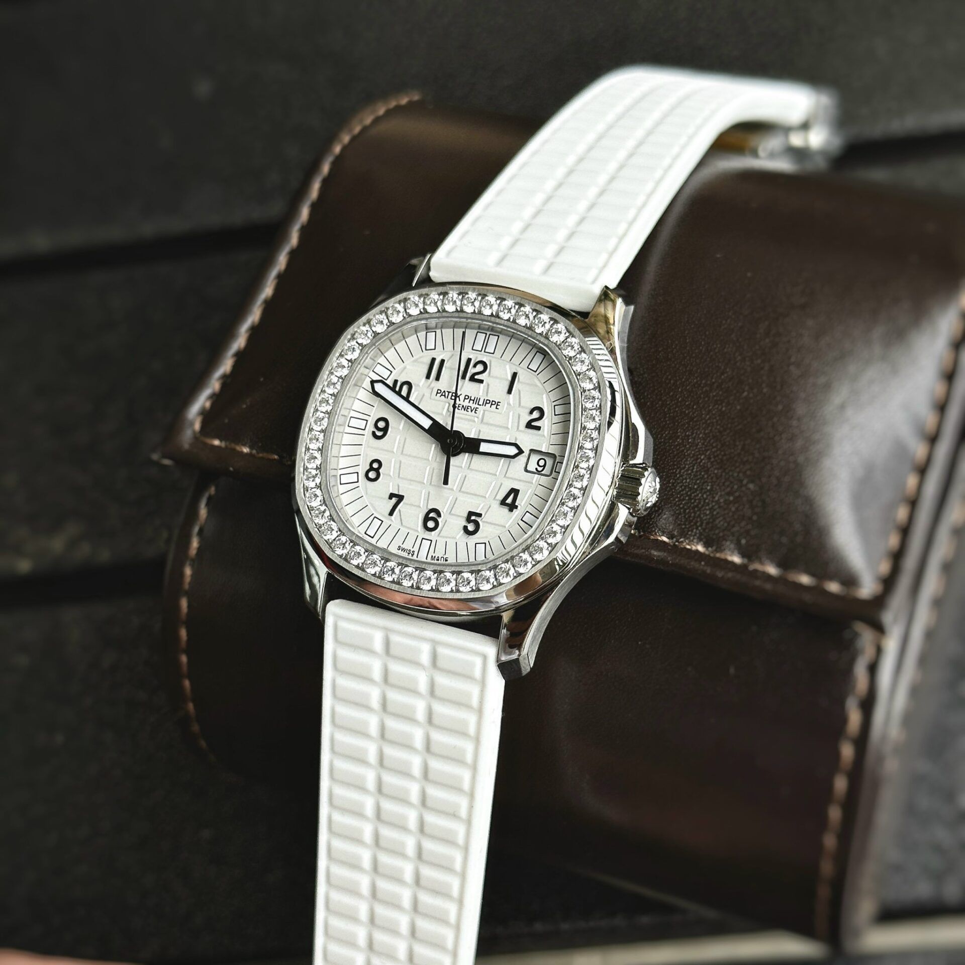 Patek Philippe Fake Watches Aquanaut 5067 White Dial PPF Factory 35.6mm - Soul Replicas