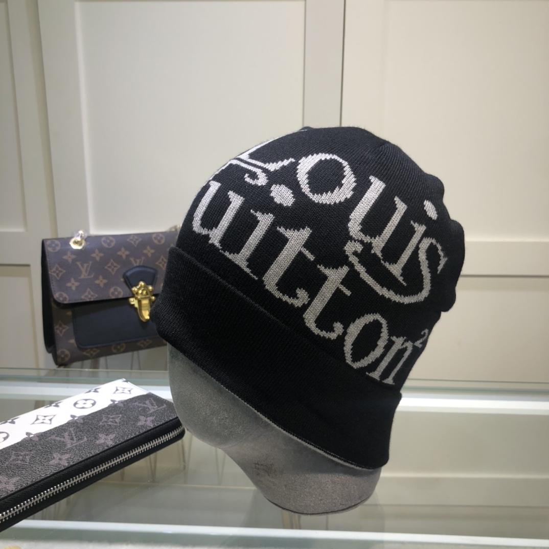 Louis Vuitton Beanie In Black LV Headwear - Soul Replicas