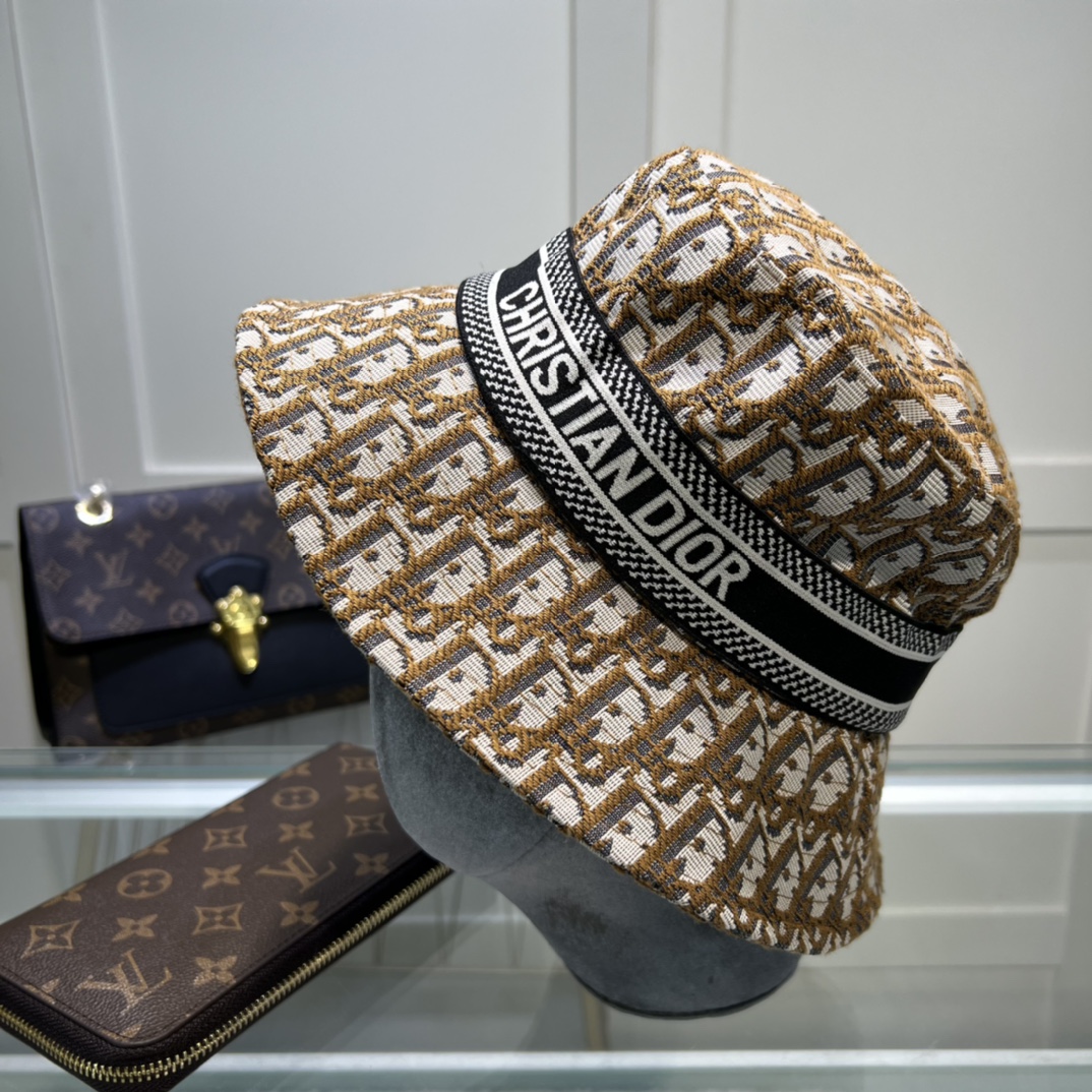 Christian Dior DYOResort Small Brim Hat Brown Hat - Soul Replicas