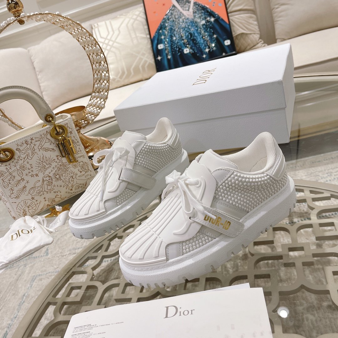 Christian Dior-ID Sneaker Rubber White For Women CD - Soul Replicas