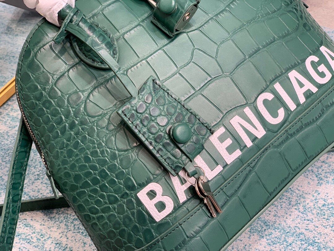 Balenciaga Ville XXS Handbag In Dark Green. For Women. Women-s Bags 8.6in/22cm - Soul Replicas