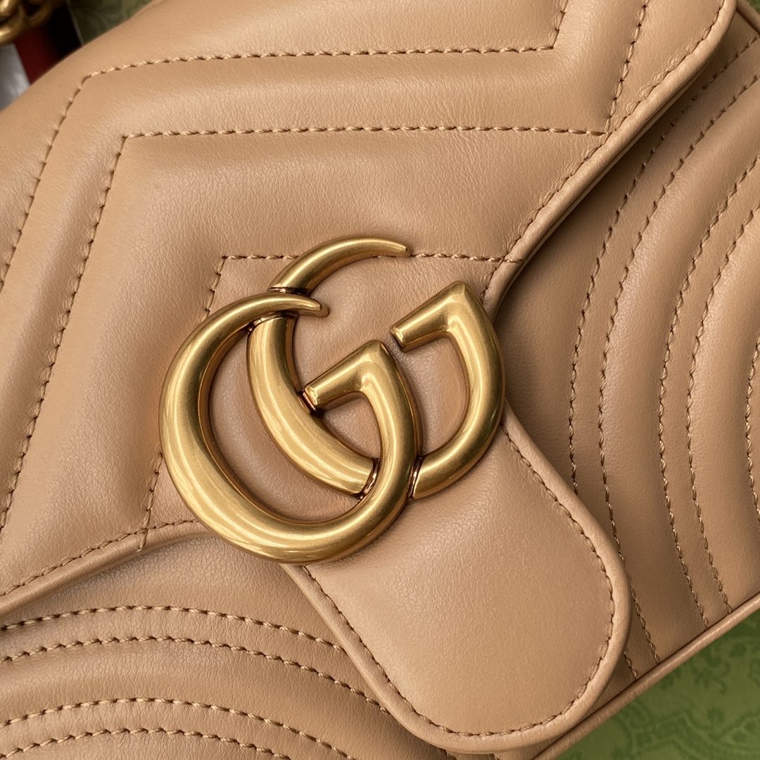 Gucci Marmont Mini Top Handle Bag Beige For Women. Women-s Bags 8.3in/21cm Gucci - Soul Replicas