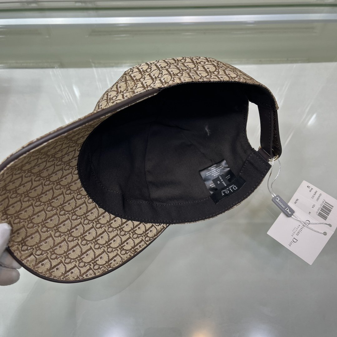 Christian Dior Jack Dior Baseball Cap In Brown - Soul Replicas