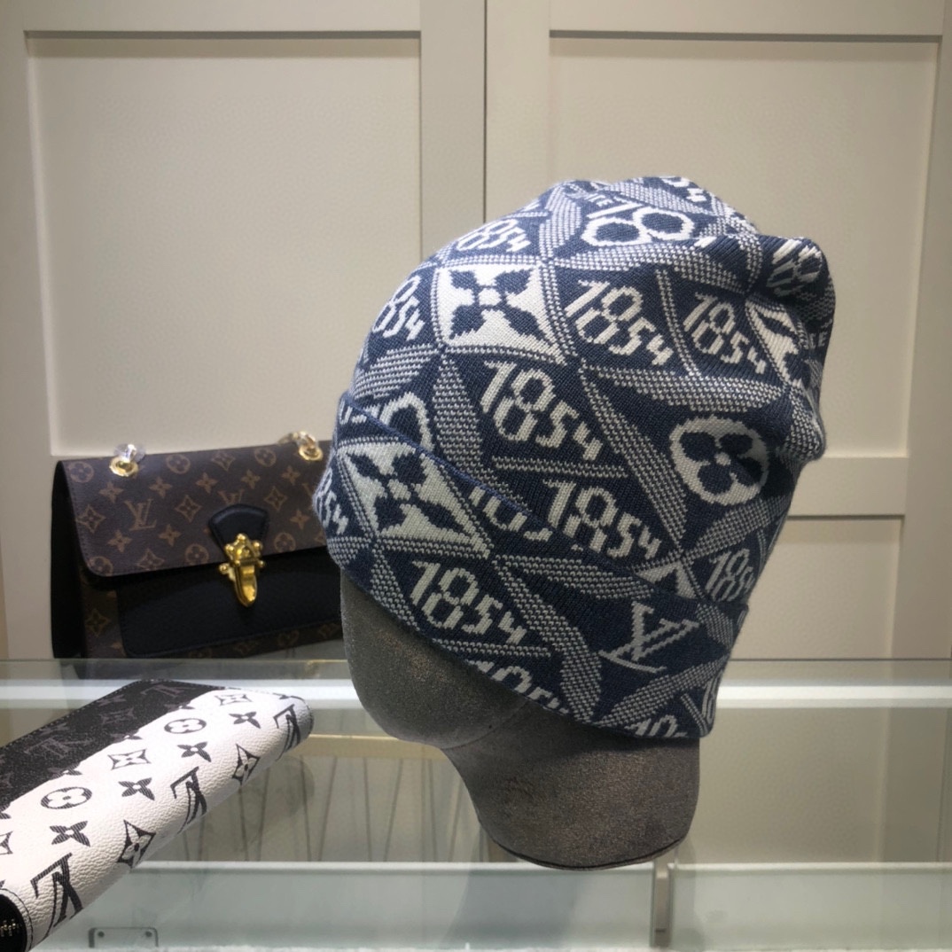Louis Vuitton Beanie In Blue LV Headwear - Soul Replicas