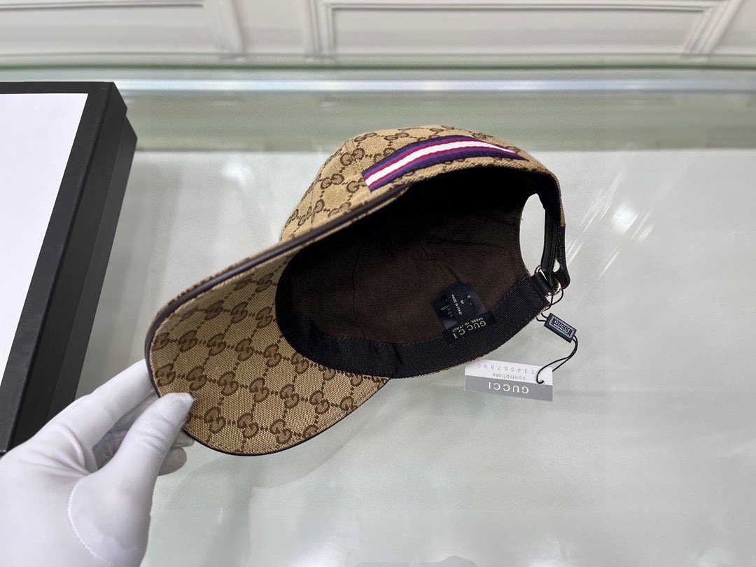 Gucci Canvas Baseball Cap Brown - Soul Replicas
