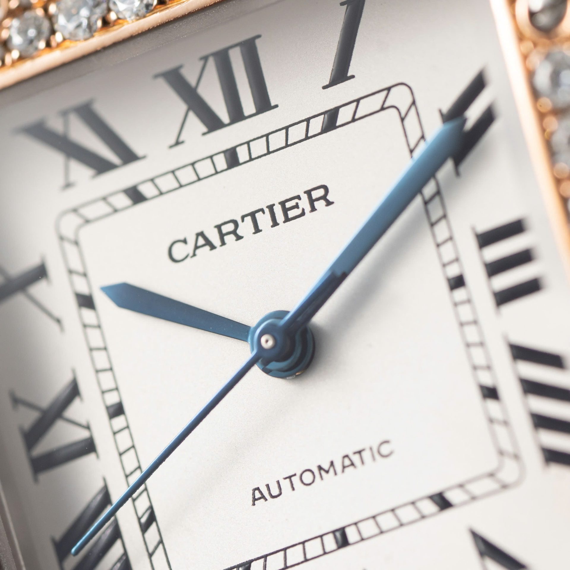 Cartier Santos Replica Watch With Full Diamond Moissanite Hong Kong 35mm - Soul Replicas