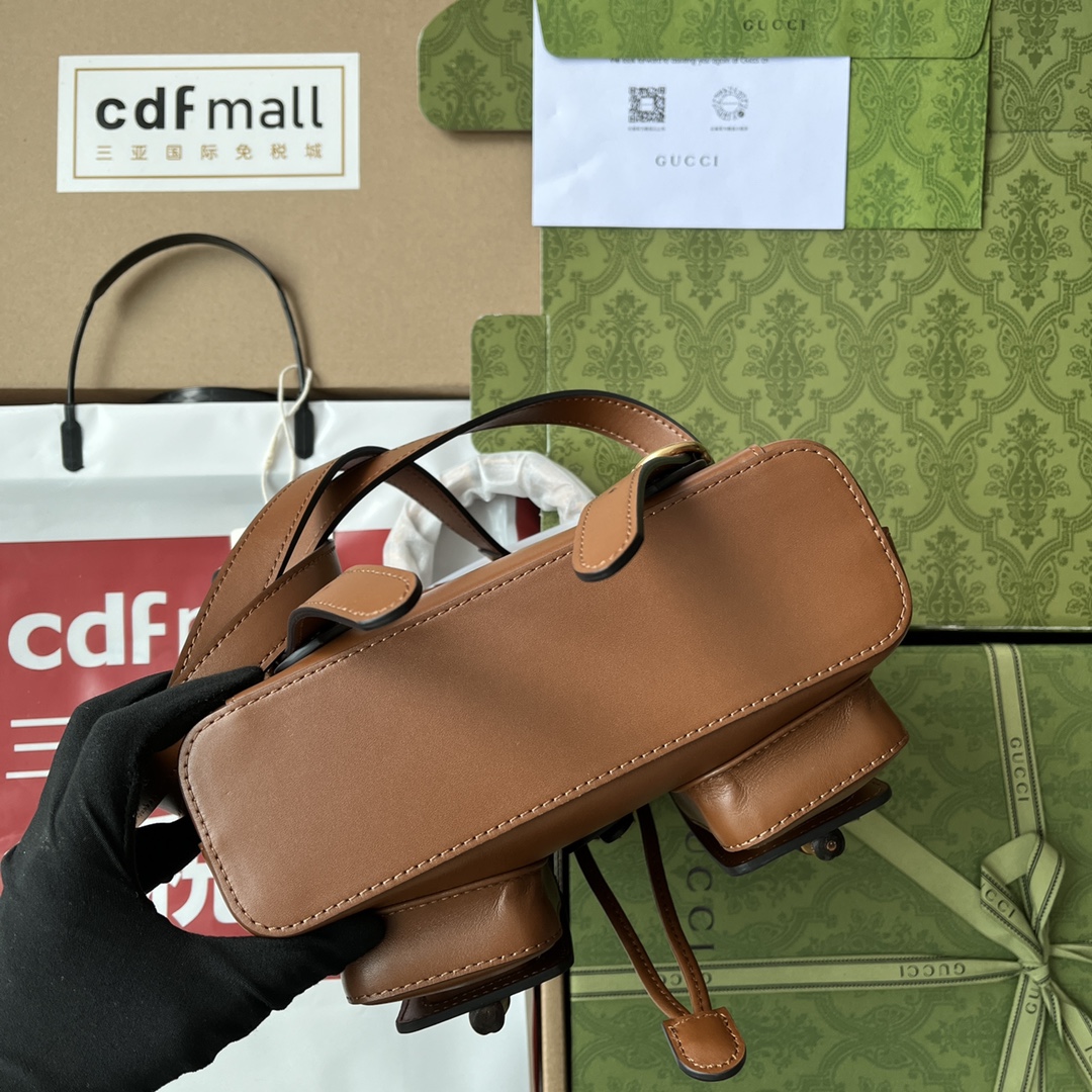 Gucci Bamboo Small Backpack Brown For Women. Women-s Bags 8.6in/22cm Gucci ‎‎702101 UZY0T 2535 - Soul Replicas