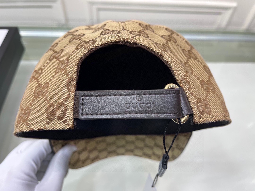 Gucci Canvas Baseball Cap Brown - Soul Replicas