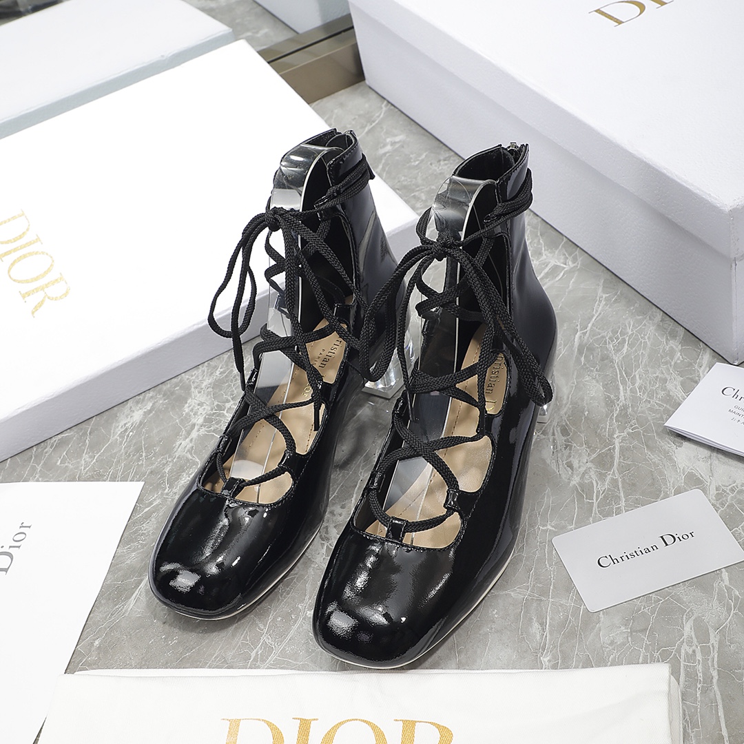 Christian Dior Women's Dior Arty Ankle Boots Black For Women CD - Soul Replicas