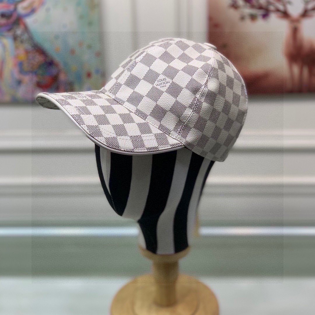 Louis Vuitton LV Get Ready Cap Damier White LV Cap - Soul Replicas