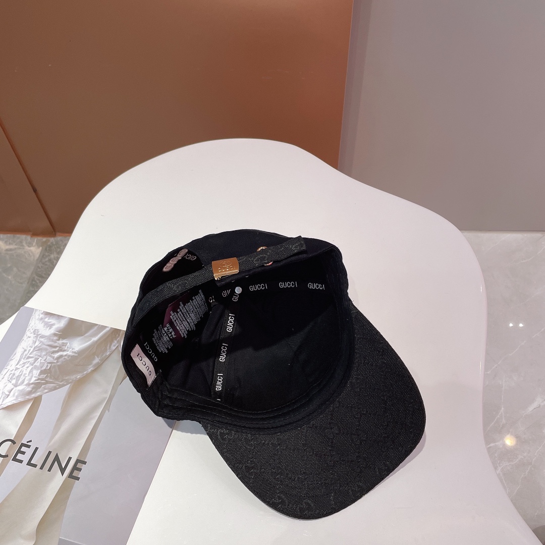 Gucci Baseball Hat Black Gucci Hat - Soul Replicas