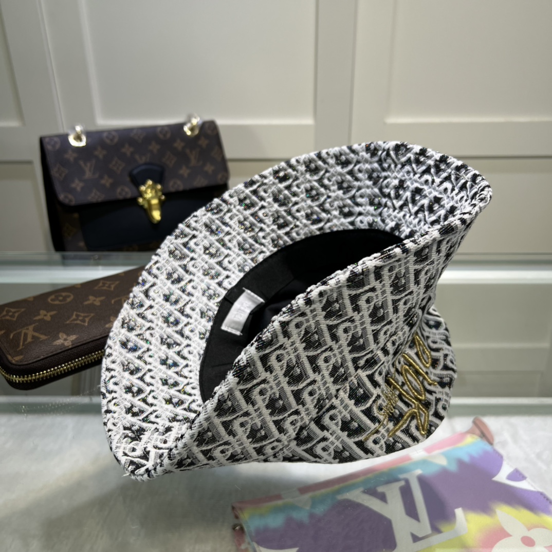 Christian Dior Jack Dior Bucket Hat White Hat - Soul Replicas