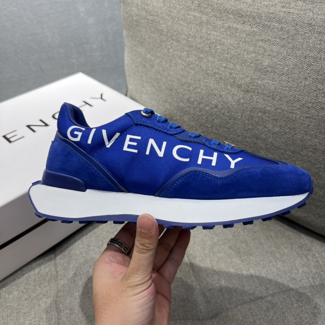 Givenchy GIV Runner Sneakers Blue For Men GVC - Soul Replicas