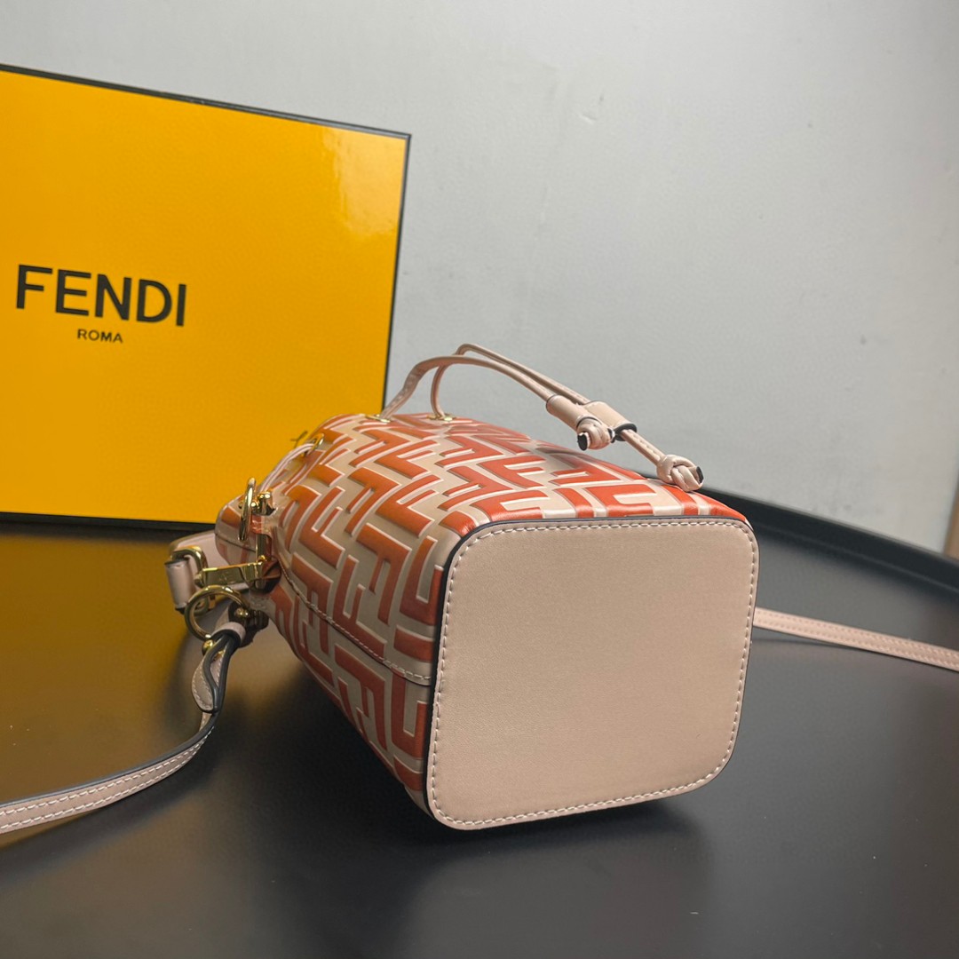 Fendi Mon Tresor Orange Mini Bag For Woman 18cm/7in - Soul Replicas