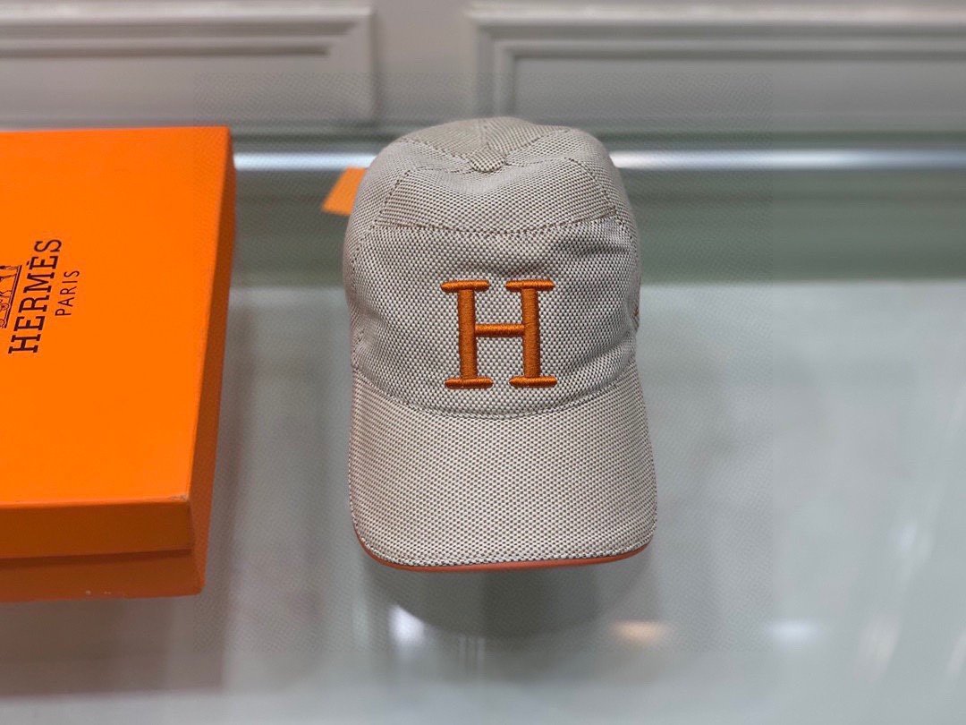 Hermes Davis H Primavera Cap Beige Hermes Cap - Soul Replicas