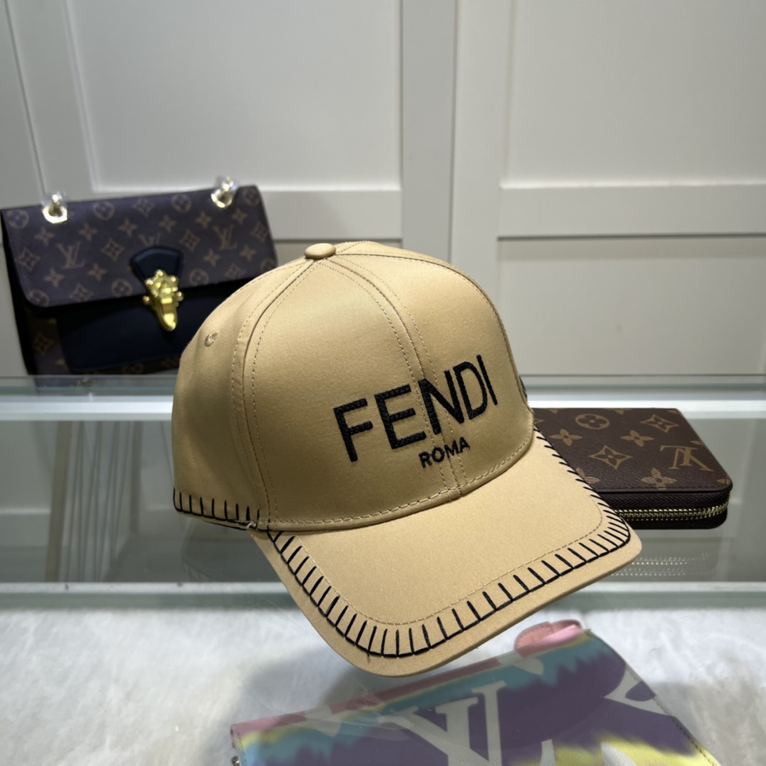 Fendi Baseball Cap Beige Fendi Cap - Soul Replicas