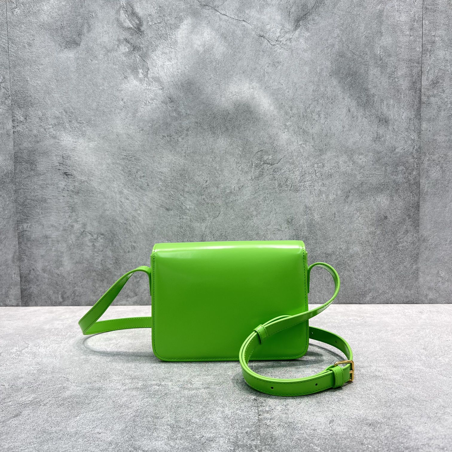 Celine Classique Cuir Triomphe Bag Green For Women 9in/22cm - Soul Replicas