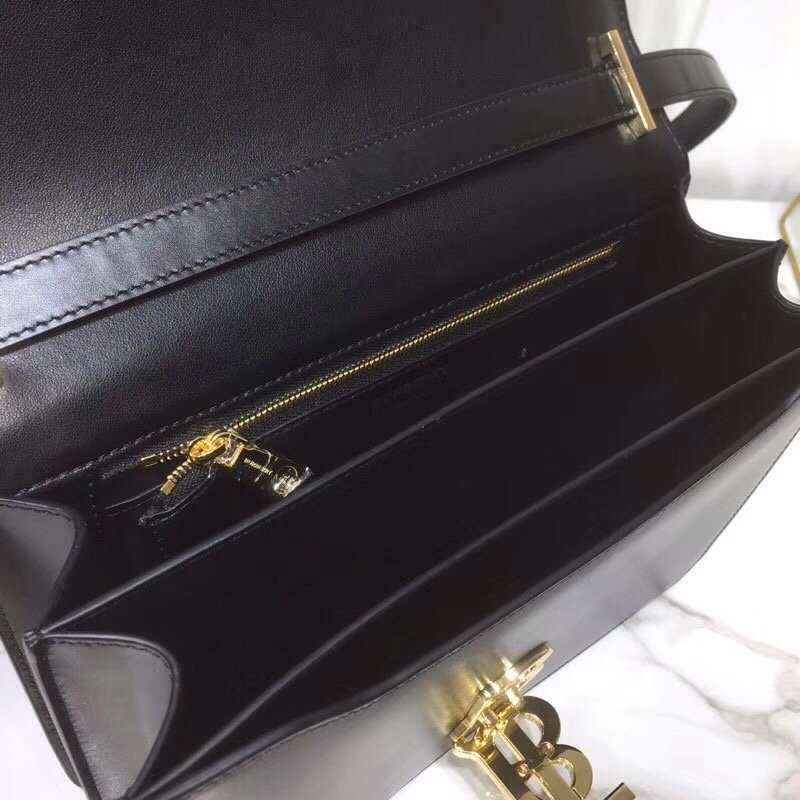 Burberry Small TB Crossbody Bag Monogram Black For Women. Women-s Bags 8.3in/21cm 80514911 - Soul Replicas