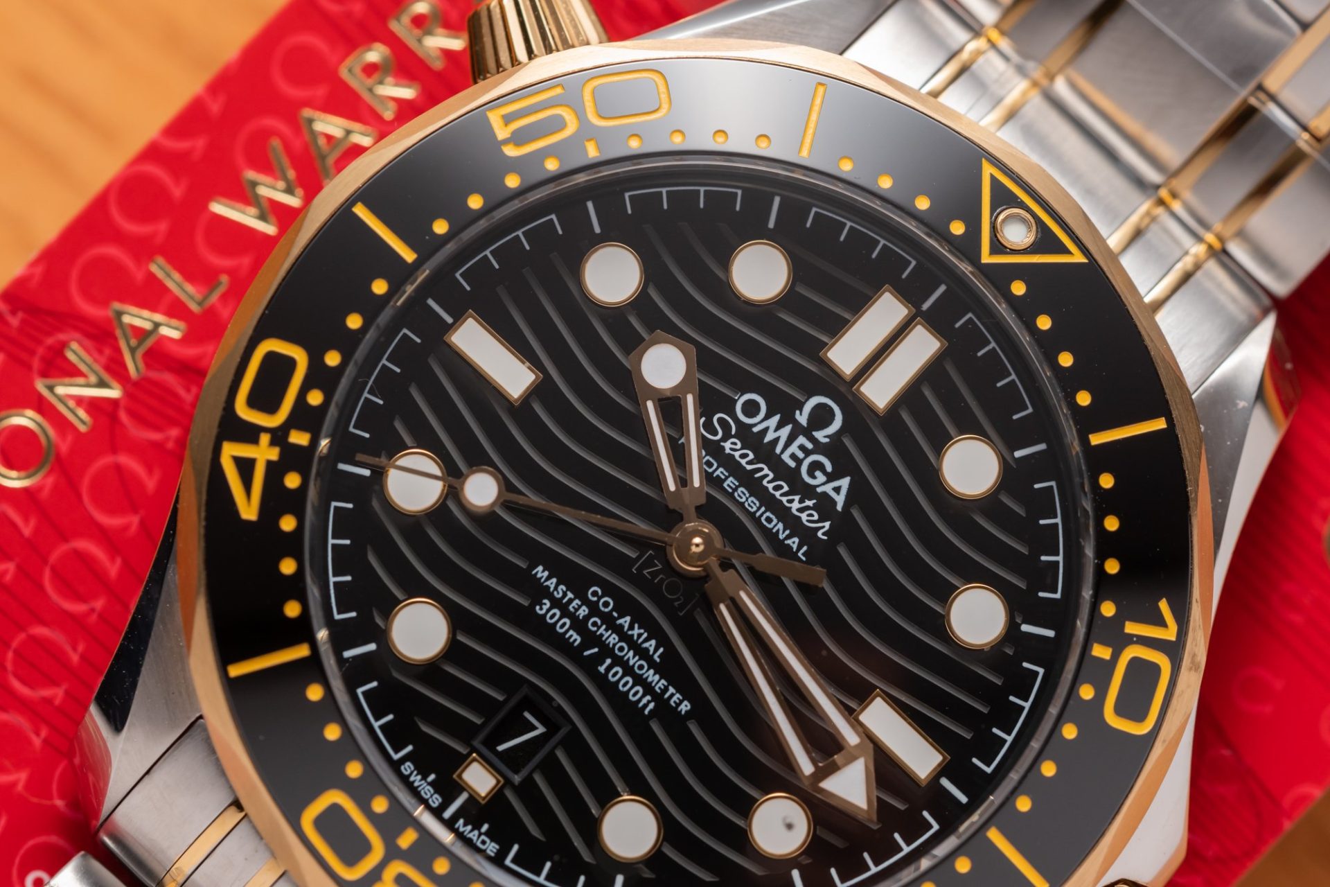 Omega Replica Watch Seamaster Demi Gold Black Dial VS Factory Demi Gold 42mm - Soul Replicas