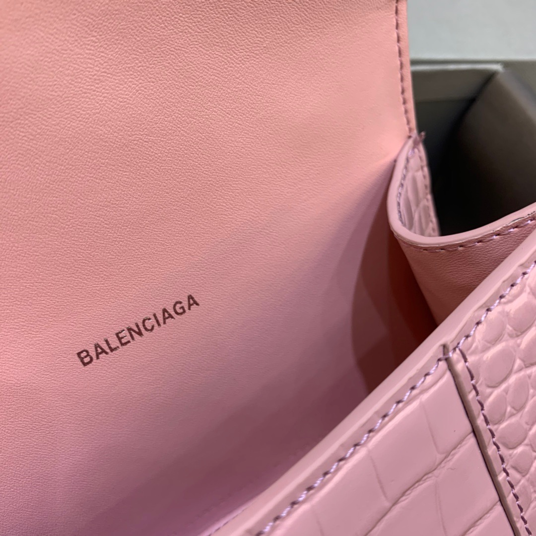 Balenciaga Hourglass XS Handbag In Pink. For Women. Women-s Bags 7.4in/19cm - Soul Replicas