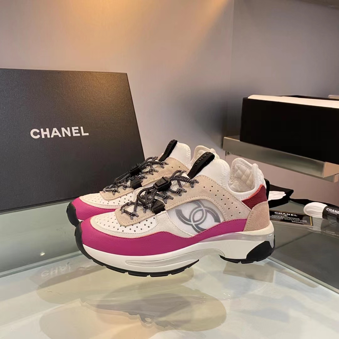 CHANEL WOMEn's Sneakers Pink For Women - Soul Replicas