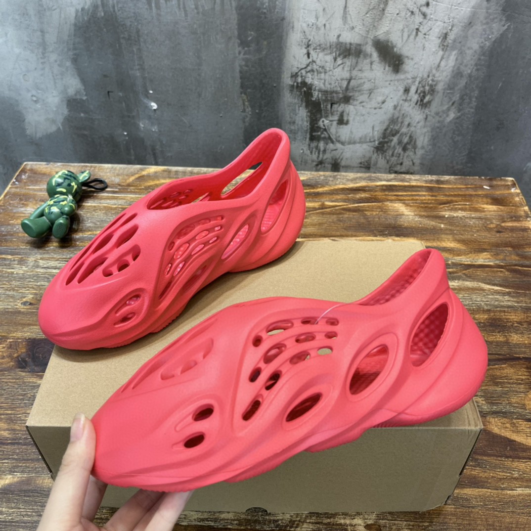 Adidas YZ Foam Runner Vermilion Red For Women GW3355 - Soul Replicas