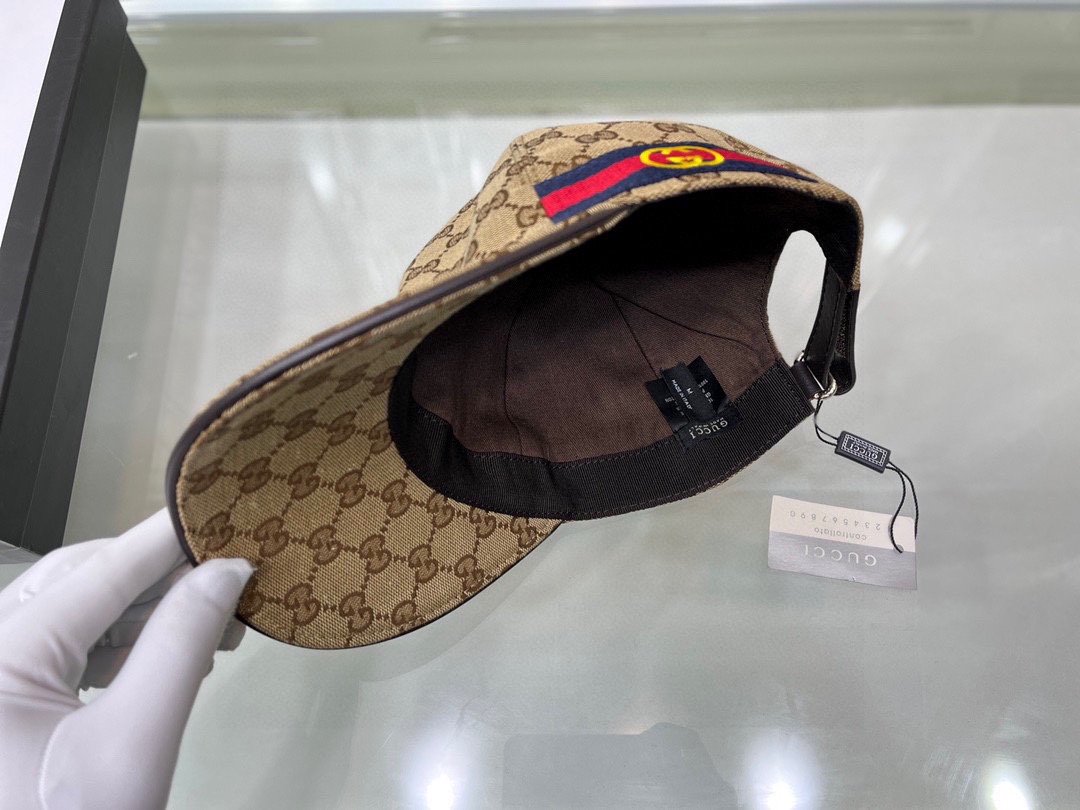 Gucci Canvas Baseball Cap Brown - Soul Replicas