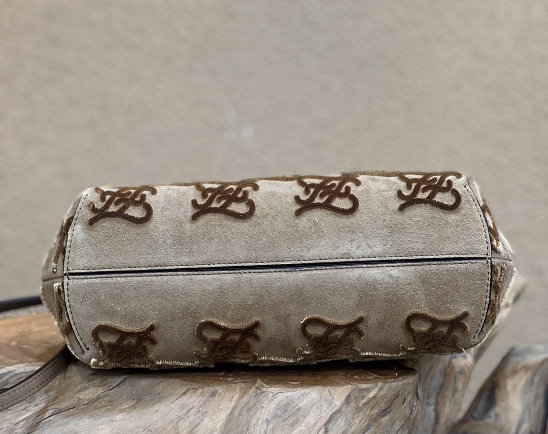 Fendi First Small Gray Bag For Woman 26cm/10in - Soul Replicas