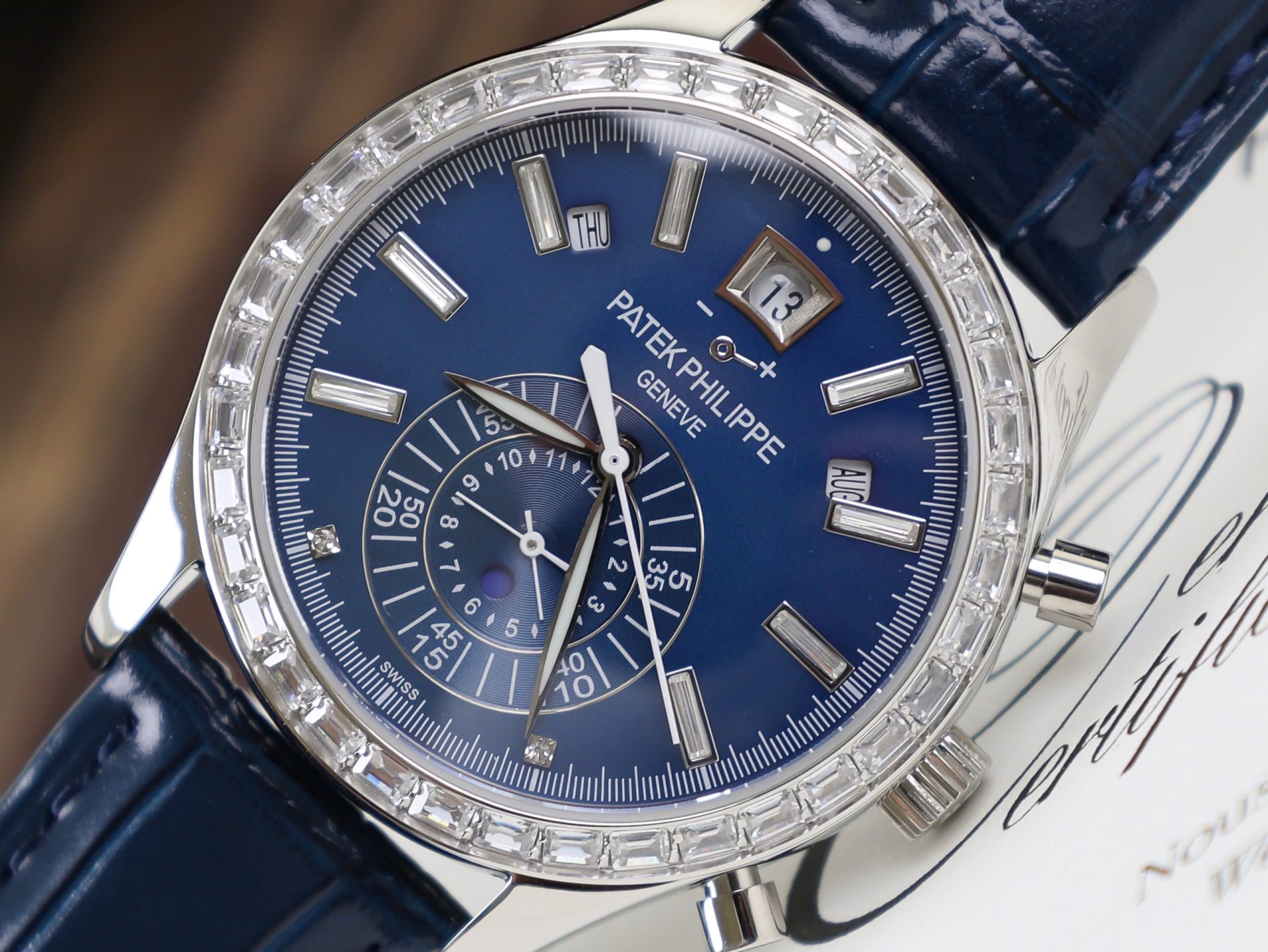 Patek Philippe Fake Watch Complications 5961P Dial Blue TW Factory 40.5mm - Soul Replicas