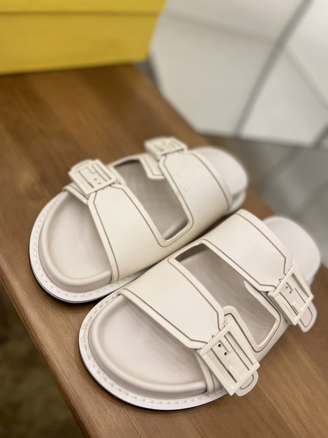 Fendi Feel Slides White For Women - Soul Replicas