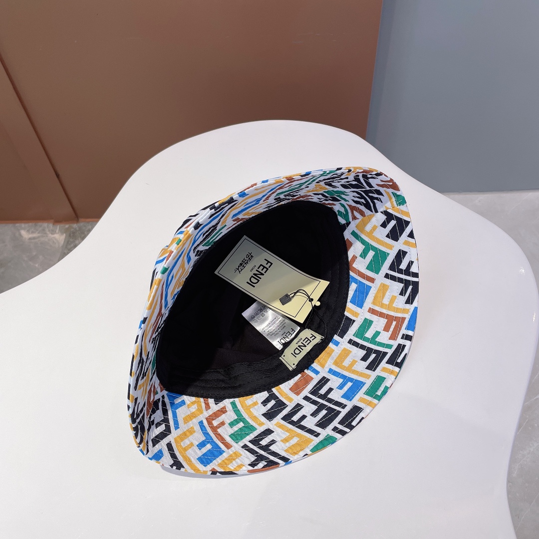 Fendi Denim Bucket Hat Multicolor Fendi Hat - Soul Replicas