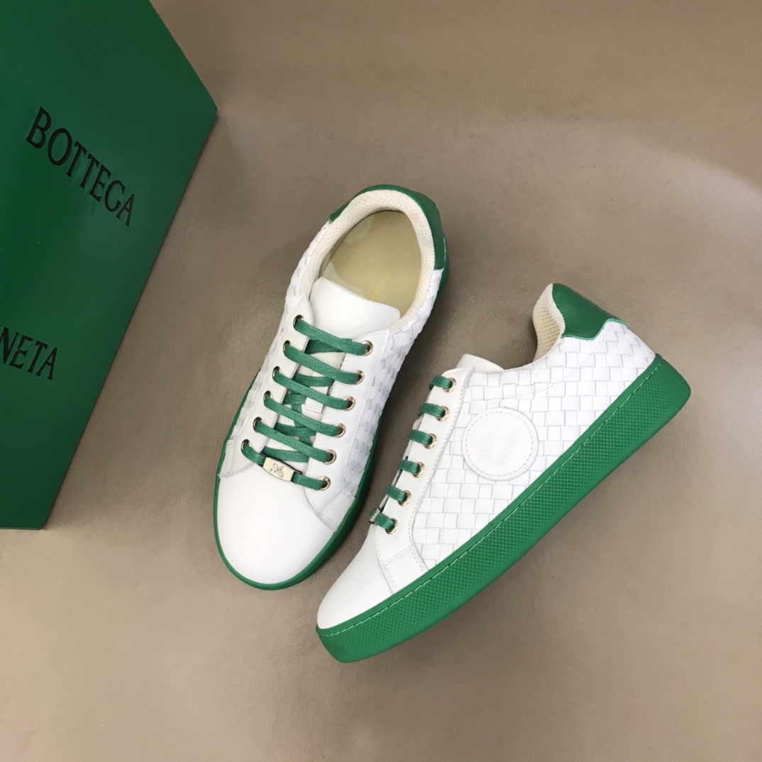Bottega Veneta Men's Sneakers White And Green For Men 85024 - Soul Replicas