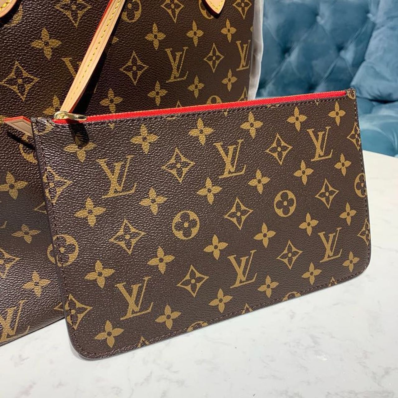 Louis Vuitton Neverfull MM Tote Bag Monogram Canvas Cerise Red For Women. Women-s Handbags. Shoulder Bags 12.2in/31cm LV M41177 - Soul Replicas