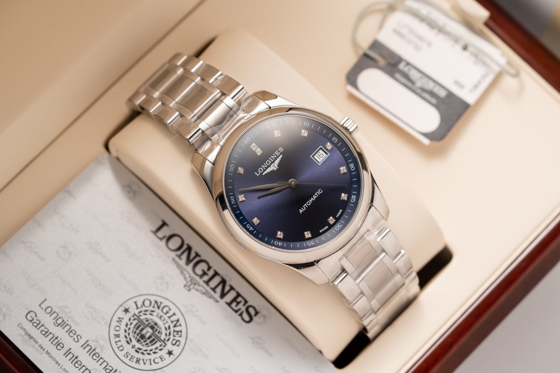 Longines Replica Watches Lyre L4.961.4.92.6 Blue Dial Metal Wire 40mm - Soul Replicas