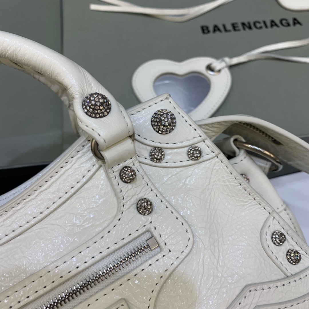 Balenciaga Neo Cagole XS Handbag In White. For Women. Women-s Bags 15.3in/39cm 700451210B09104 - Soul Replicas