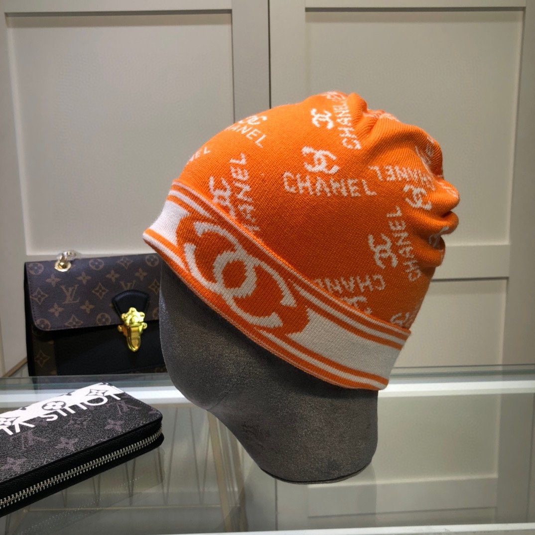 Chanel Beanie In Orange - Soul Replicas