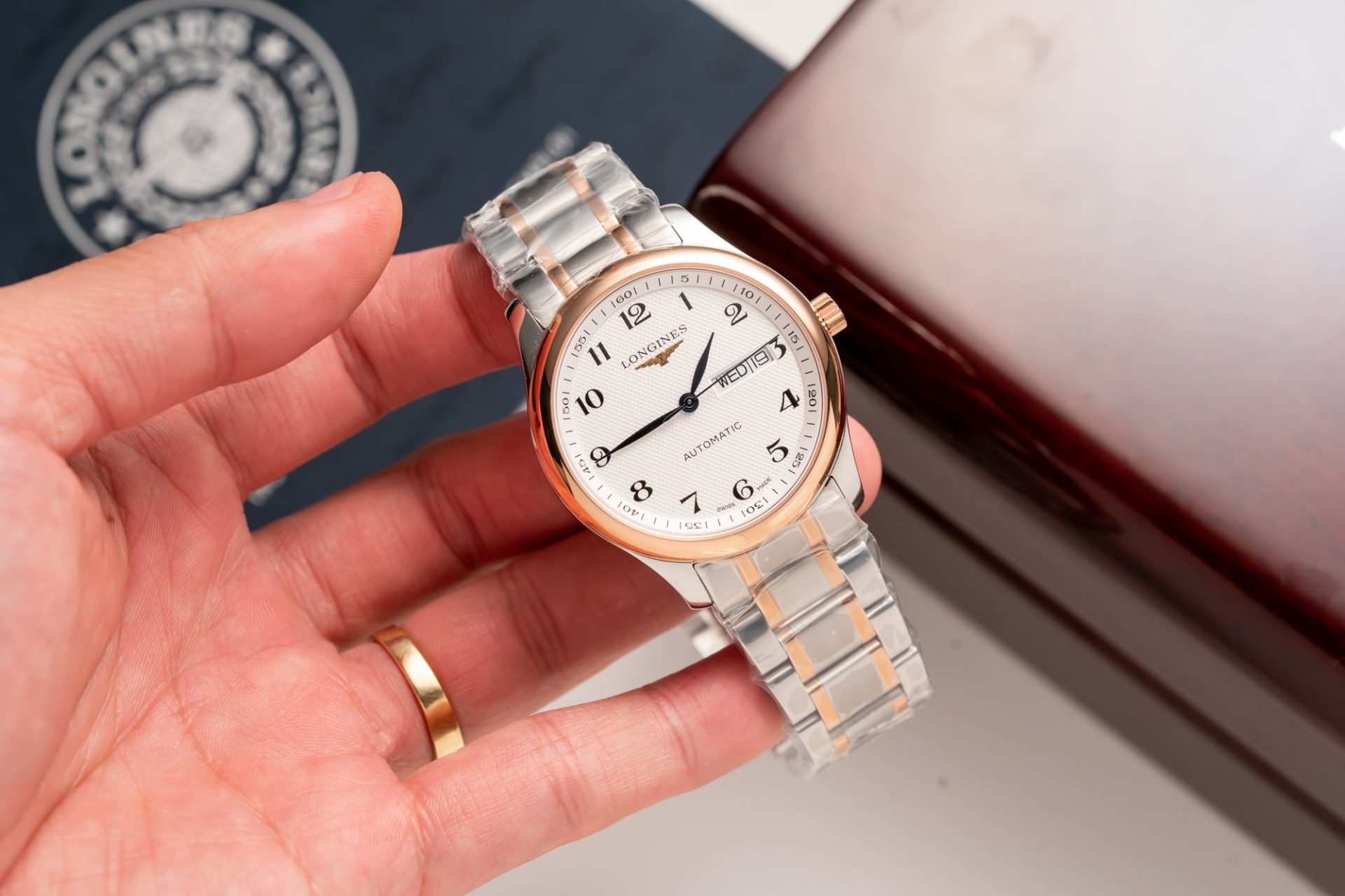 Longines Replica Watch Master Collection L2.628.5.19.7 Demi Rose Gold 38.5mm - Soul Replicas