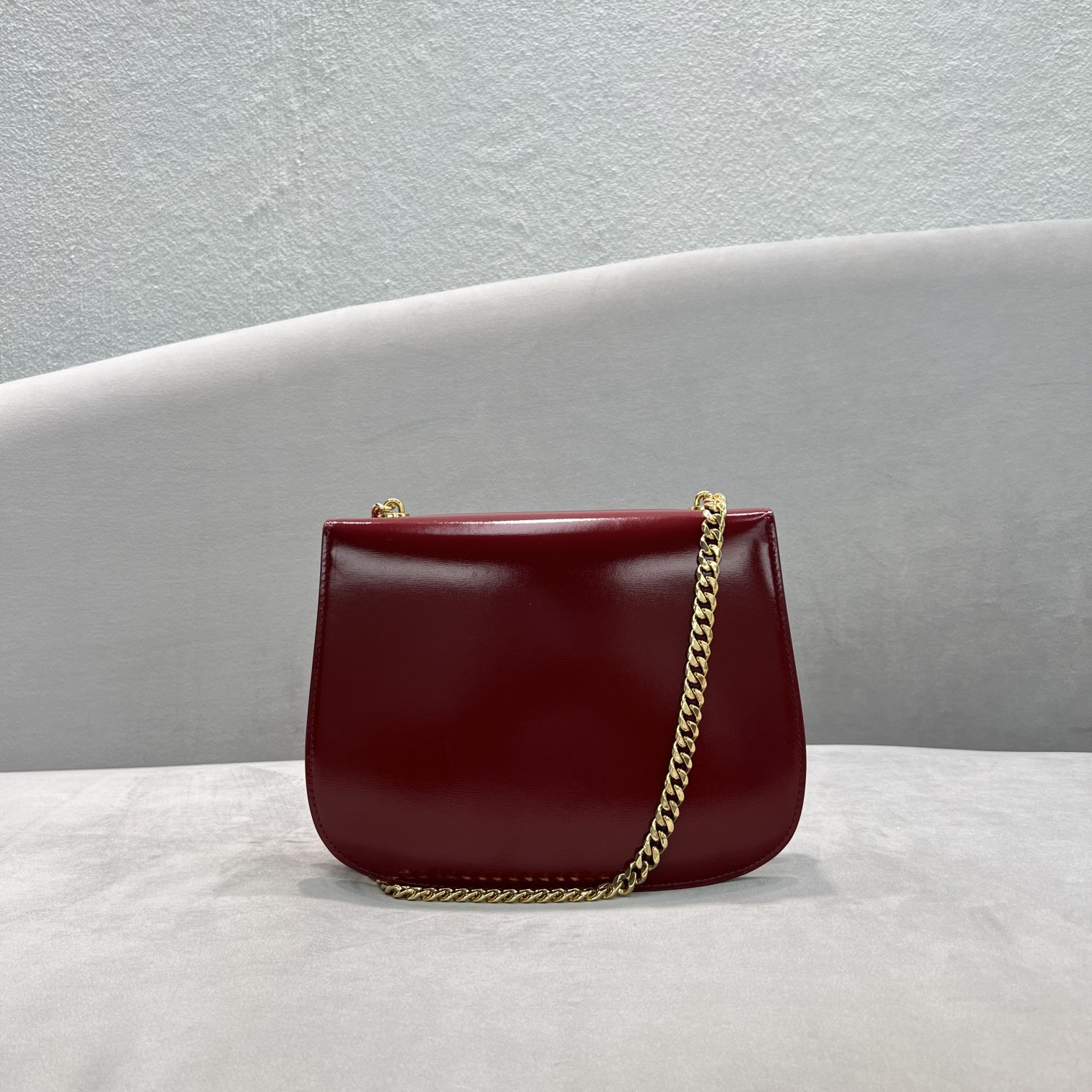 Celine Chain Besace Triomphe Carmin For Women 10in/24.5cm 199273BF4.27CA - Soul Replicas