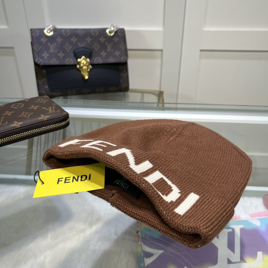 Fendi Beanie In Brown - Soul Replicas