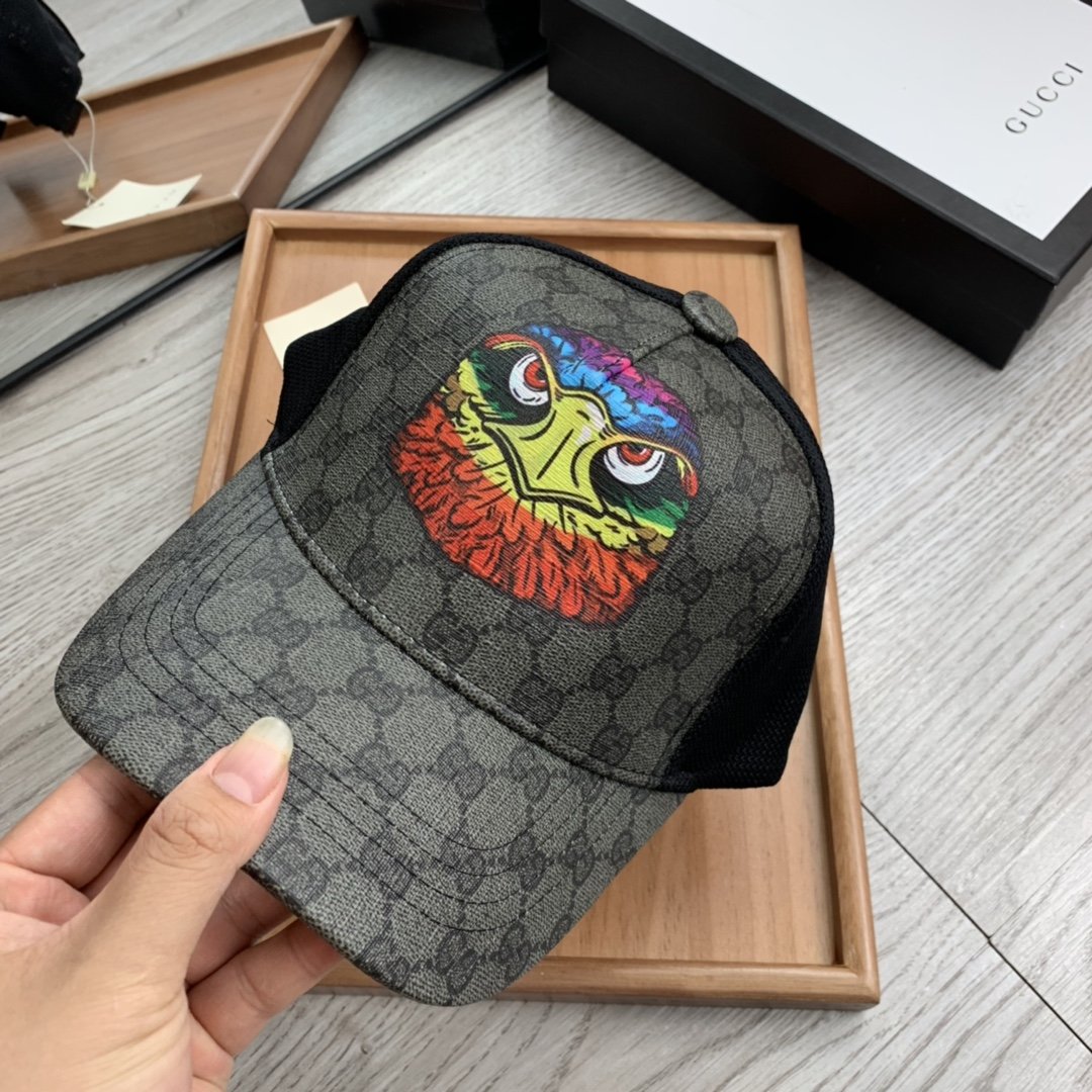 Gucci Canvas Baseball Cap Black - Soul Replicas