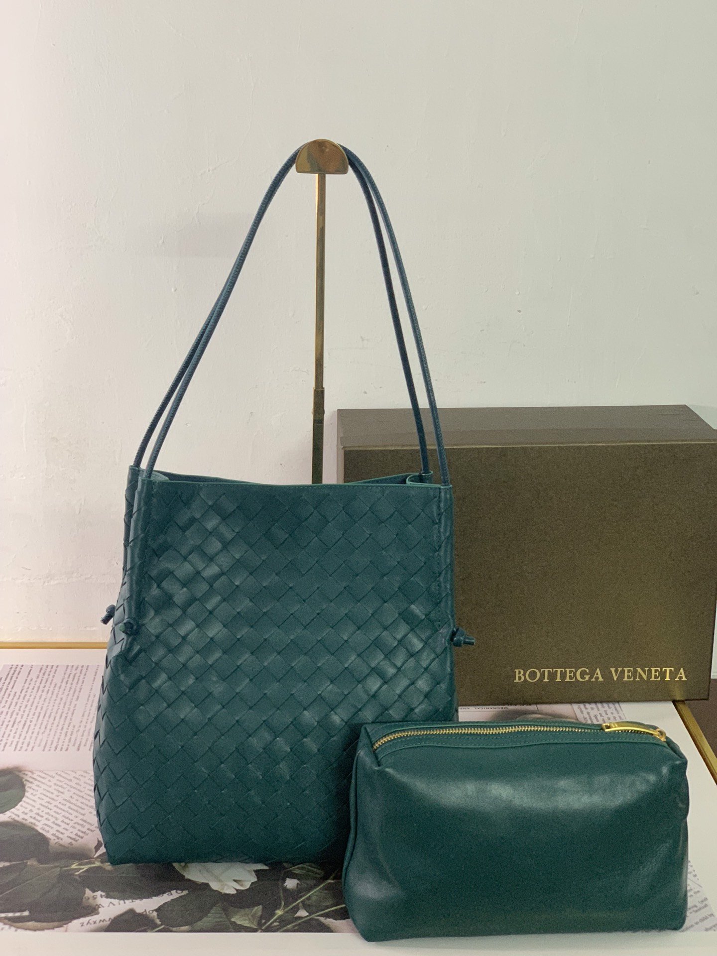 Bottega Veneta Handle Bag Blue. For Women. Women's Bags 12.6in/32cm - Soul Replicas