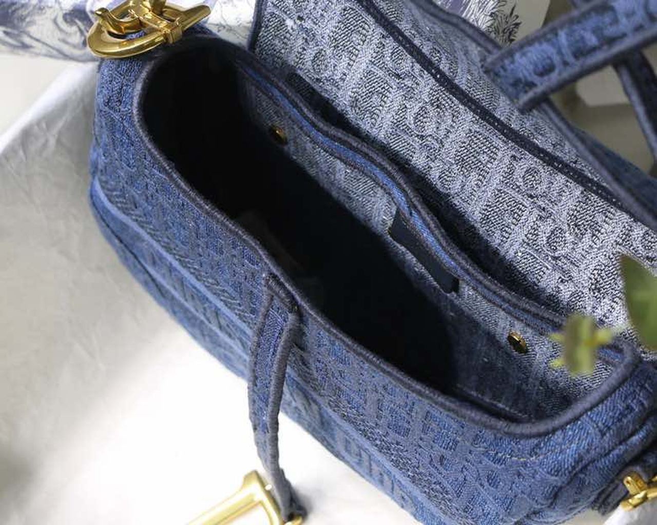 Christian Dior Saddle Bag Light Blue For Women 10in/25.5cm CD - Soul Replicas