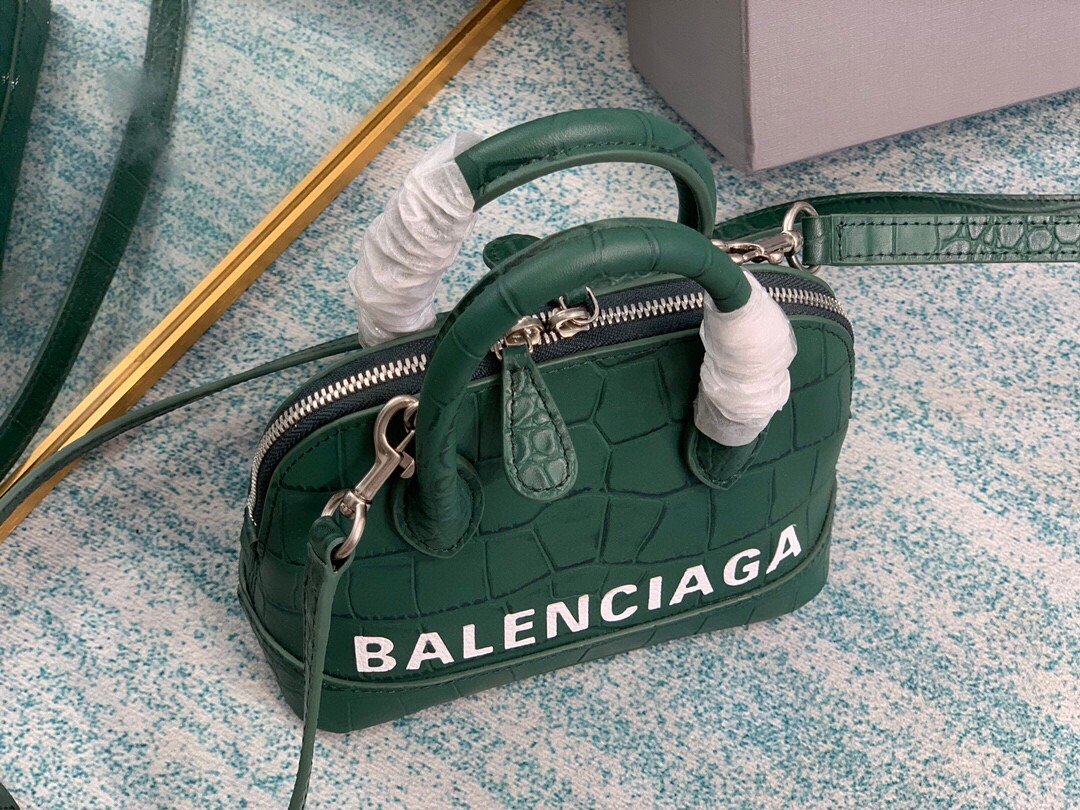 Balenciaga Ville Mini Handbag In Dark Green. For Women. Women-s Bags 4.7in/12cm - Soul Replicas